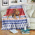 Armenia Christmas Blanket Santa Riding Lion - Wonder Print Shop