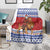 Armenia Christmas Blanket Santa Riding Lion - Wonder Print Shop