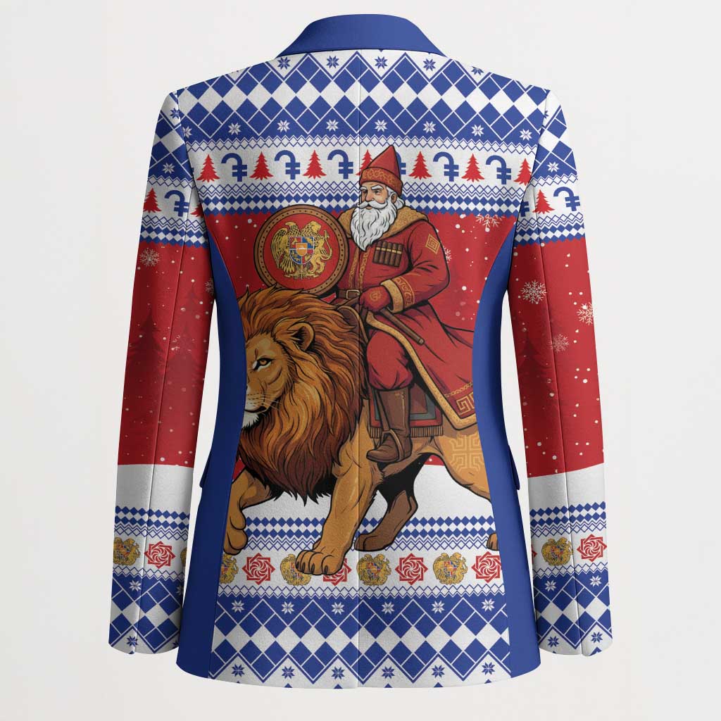 Armenia Christmas Blazer Santa Riding Lion - Wonder Print Shop