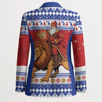 Armenia Christmas Blazer Santa Riding Lion - Wonder Print Shop
