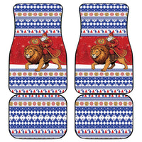 Armenia Christmas Car Mats Santa Riding Lion - Wonder Print Shop