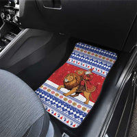 Armenia Christmas Car Mats Santa Riding Lion - Wonder Print Shop