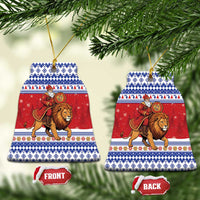 Armenia Christmas Ceramic Ornament Santa Riding Lion - Wonder Print Shop