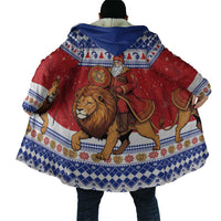 Armenia Christmas Cloak Santa Riding Lion - Wonder Print Shop