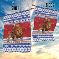 Armenia Christmas Garden Flag Santa Riding Lion - Wonder Print Shop