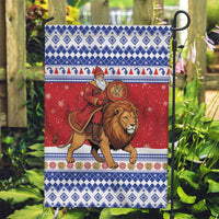 Armenia Christmas Garden Flag Santa Riding Lion - Wonder Print Shop