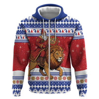 Armenia Christmas Hoodie Santa Riding Lion - Wonder Print Shop