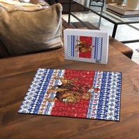 Armenia Christmas Puzzle Santa Riding Lion - Wonder Print Shop