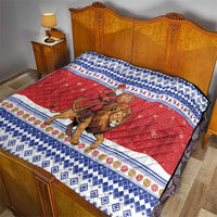 Armenia Christmas Quilt Santa Riding Lion - Wonder Print Shop