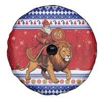 Armenia Christmas Spare Tire Cover Santa Riding Lion - Wonder Print Shop