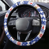 Armenia Christmas Steering Wheel Cover Santa Riding Lion - Wonder Print Shop