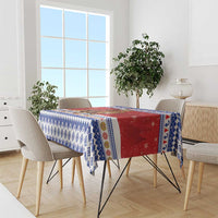 Armenia Christmas Tablecloth Santa Riding Lion - Wonder Print Shop