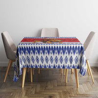 Armenia Christmas Tablecloth Santa Riding Lion - Wonder Print Shop
