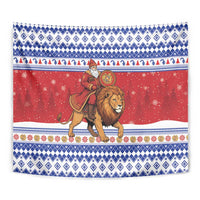 Armenia Christmas Tapestry Santa Riding Lion - Wonder Print Shop