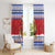 Armenia Christmas Window Curtain Santa Riding Lion - Wonder Print Shop
