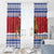 Armenia Christmas Window Curtain Santa Riding Lion - Wonder Print Shop
