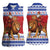 Armenia Christmas Women Sleeveless Polo Shirt Santa Riding Lion - Wonder Print Shop