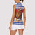 Armenia Christmas Women Sleeveless Polo Shirt Santa Riding Lion - Wonder Print Shop