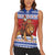 Armenia Christmas Women Sleeveless Polo Shirt Santa Riding Lion - Wonder Print Shop