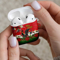 Portugal Christmas AirPods Case Rooster of Barcelos Christmas Lightning Art - Wonder Print Shop