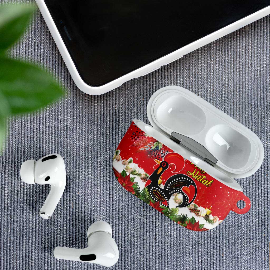 Portugal Christmas AirPods Case Rooster of Barcelos Christmas Lightning Art - Wonder Print Shop