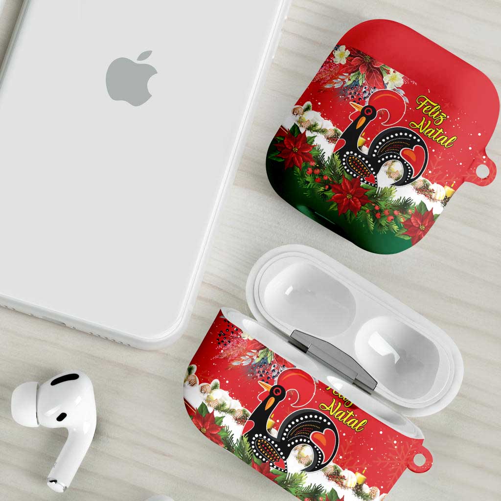 Portugal Christmas AirPods Case Rooster of Barcelos Christmas Lightning Art - Wonder Print Shop