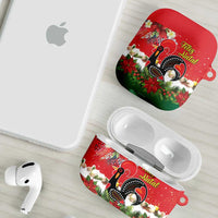 Portugal Christmas AirPods Case Rooster of Barcelos Christmas Lightning Art - Wonder Print Shop