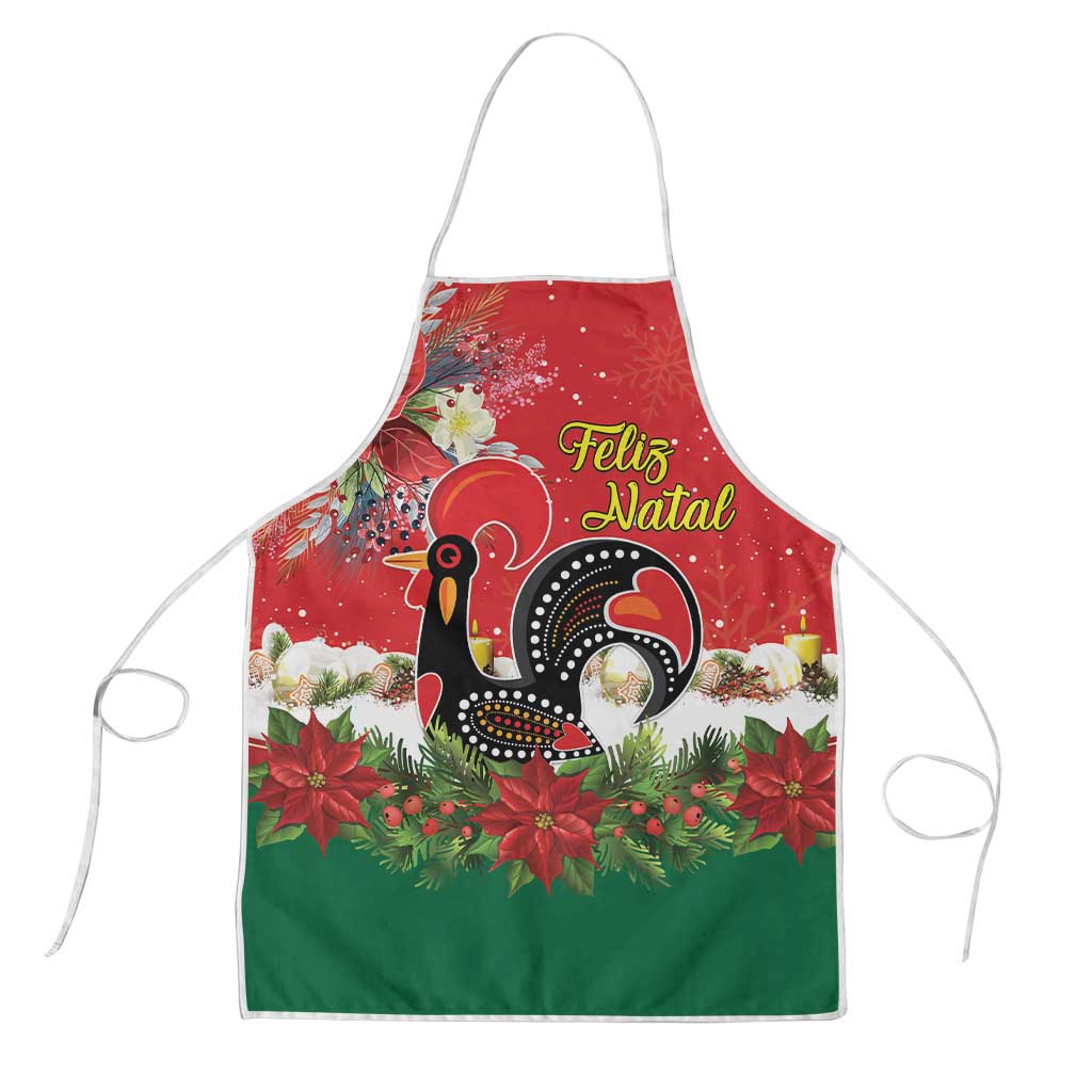 Portugal Christmas Apron Rooster of Barcelos Christmas Lightning Art - Wonder Print Shop