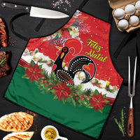 Portugal Christmas Apron Rooster of Barcelos Christmas Lightning Art - Wonder Print Shop