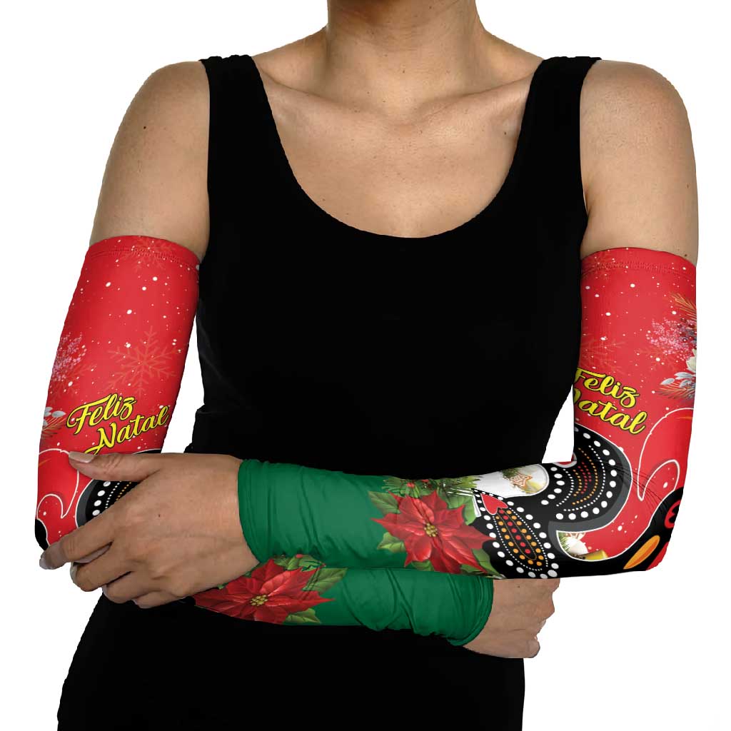 Portugal Christmas Arm Sleeves Rooster of Barcelos Christmas Lightning Art - Wonder Print Shop