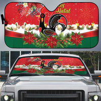 Portugal Christmas Auto Sun Shade Rooster of Barcelos Christmas Lightning Art - Wonder Print Shop