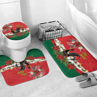 Portugal Christmas Bathroom Set Rooster of Barcelos Christmas Lightning Art - Wonder Print Shop