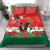 Portugal Christmas Bedding Set Rooster of Barcelos Christmas Lightning Art - Wonder Print Shop