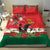 Portugal Christmas Bedding Set Rooster of Barcelos Christmas Lightning Art - Wonder Print Shop