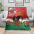 Portugal Christmas Blanket Rooster of Barcelos Christmas Lightning Art - Wonder Print Shop