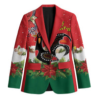 Portugal Christmas Blazer Rooster of Barcelos Christmas Lightning Art - Wonder Print Shop
