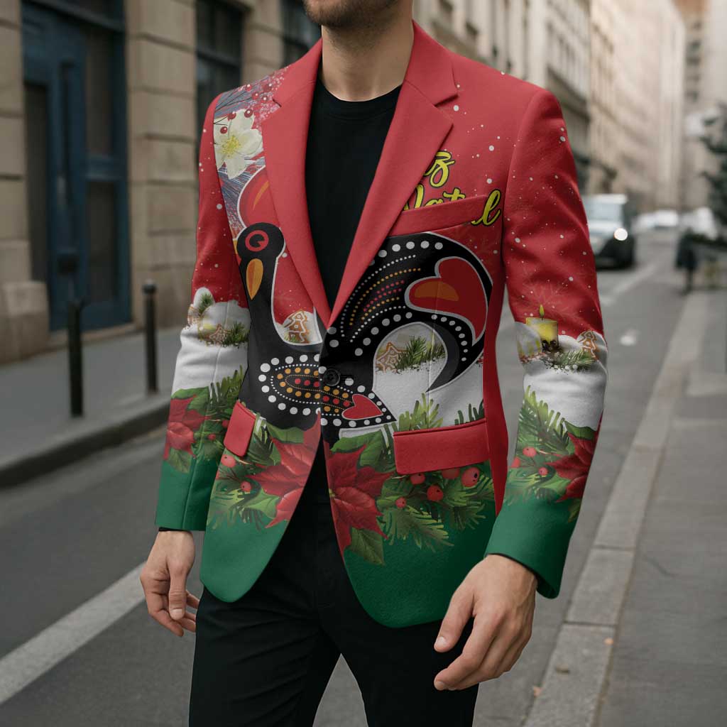 Portugal Christmas Blazer Rooster of Barcelos Christmas Lightning Art - Wonder Print Shop