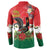 Portugal Christmas Button Sweatshirt Rooster of Barcelos Christmas Lightning Art - Wonder Print Shop