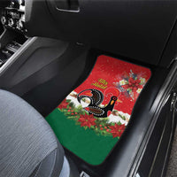 Portugal Christmas Car Mats Rooster of Barcelos Christmas Lightning Art - Wonder Print Shop