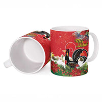 Portugal Christmas Ceramic Mug Rooster of Barcelos Christmas Lightning Art - Wonder Print Shop