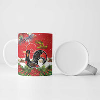 Portugal Christmas Ceramic Mug Rooster of Barcelos Christmas Lightning Art - Wonder Print Shop
