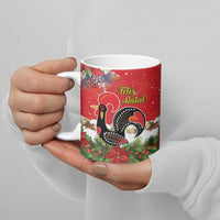 Portugal Christmas Ceramic Mug Rooster of Barcelos Christmas Lightning Art - Wonder Print Shop