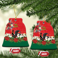 Portugal Christmas Ceramic Ornament Rooster of Barcelos Christmas Lightning Art - Wonder Print Shop