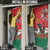 Portugal Christmas Door Cover Rooster of Barcelos Christmas Lightning Art - Wonder Print Shop