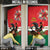 Portugal Christmas Door Cover Rooster of Barcelos Christmas Lightning Art - Wonder Print Shop