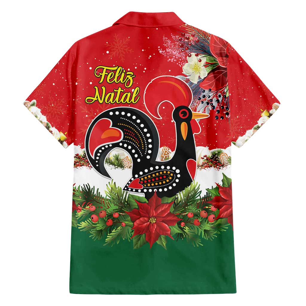 Portugal Christmas Family Matching Summer Maxi Dress and Hawaiian Shirt Rooster of Barcelos Christmas Lightning Art - Wonder Print Shop