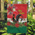 Portugal Christmas Garden Flag Rooster of Barcelos Christmas Lightning Art - Wonder Print Shop