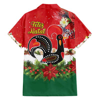 Portugal Christmas Hawaiian Shirt Rooster of Barcelos Christmas Lightning Art - Wonder Print Shop