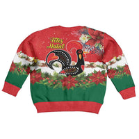 Portugal Christmas Kid Ugly Christmas Sweater Rooster of Barcelos Christmas Lightning Art - Wonder Print Shop