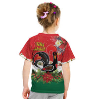 Portugal Christmas Kid T Shirt Rooster of Barcelos Christmas Lightning Art - Wonder Print Shop